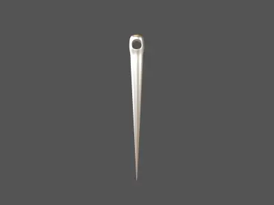 Cartoon Needle v1 001 Low-poly 3D model