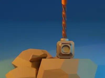 Hammer Low-poly 3D model Low-poly 3D model purchase