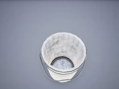 Industrial Bucket Low-poly 3D model