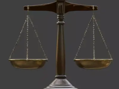 Ancient Egyptian Balance Scale 3D Prop Analysis Low-poly 3D model get