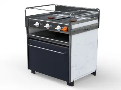 Old Yacht Stove or Camper Stove 3D model