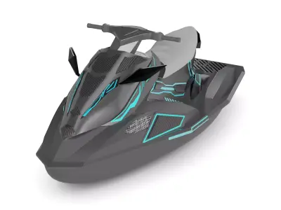 Jet Ski 3D model V8