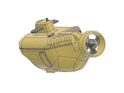 Research Submarine scale model  3D print model