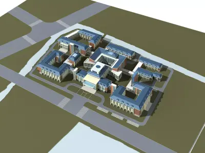 Office Building 3D model 55