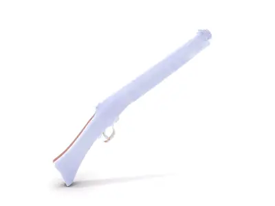 Elegant Wooden Rifle model pack Low-poly 3D model