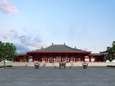 Ancient Chinese Architecture 3D model