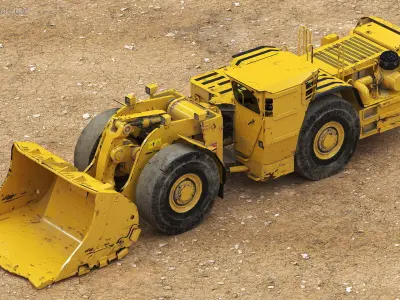 Mining Loader Dirty 3D model