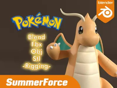 Dragonite - Pokemon 3D model