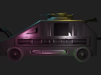 Sci-fi Car 3D model purchase