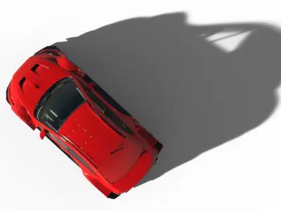 LANCER EVO 2015 WIDE BODY  Low-poly 3D model