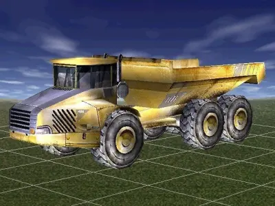 Industrial Truck Low-poly Low-poly 3D model