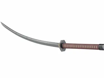 Odachi samurai sword 3D model