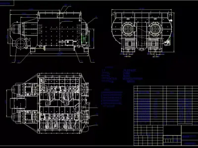 2m3 Twin Shaft Mixer 3D model