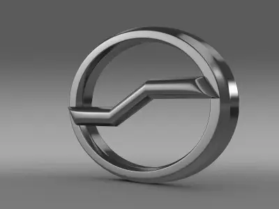 Zhauto Logo 3D model