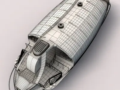 The Seine River Cruise 3d Model  3D model