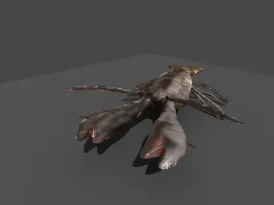 lobster with claws 3D model