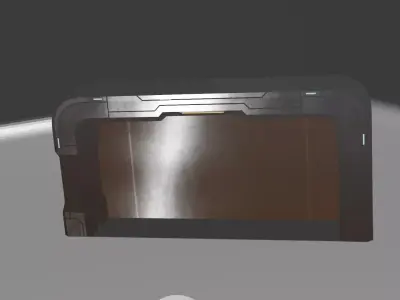 Ripple Gate  Sci-Fi Energy Portal for Blender Free low-poly 3D model