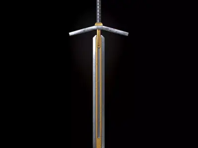 HIE Game Ready Sword N1 Free low-poly 3D model