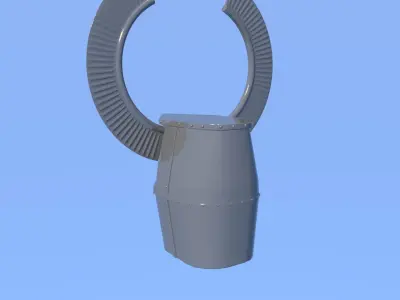 Teutonic Knight Helmet Low-poly 3D model
