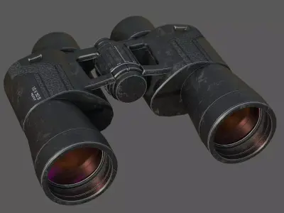 Binoculars Low-poly 3D model