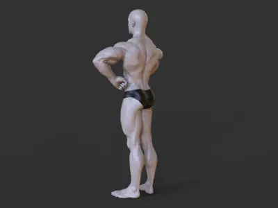 Bodybuilder Pose 3D print model order