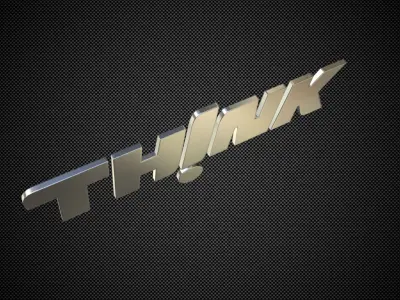 Think Logo 3D model by 3dlogoman