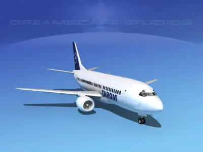 Boeing 737-300 Tarom 3D model