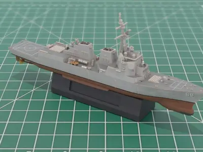 Arleigh Burke Class Naval Destroyer 3D Print Model 3D print model