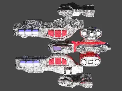 sci-fi spaceship model  3D model