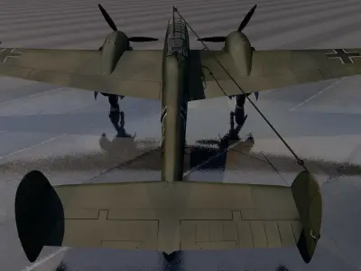 Messerschmitt Bf-110 C-3 3D model