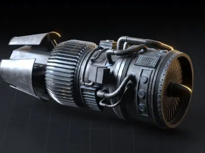 Engine Sci-fi 3D model