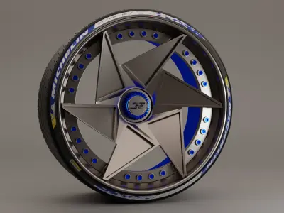 JRC FinalFighters with Mishelin tyres 3D model