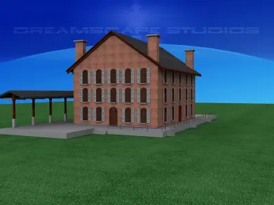 Old Railroad Depot  3D model