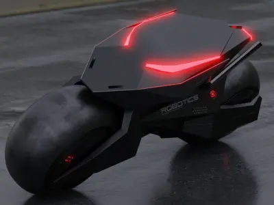 Motorcycle Robot 3D model by keysanmorati