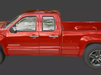 Vintage Rusty Pickup Truck 3D Model 3D model 16