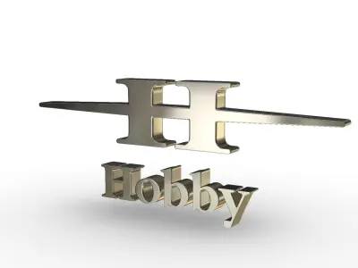 hobby logo 3D model