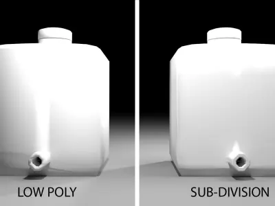 Plastic Water Tank 5 3D model