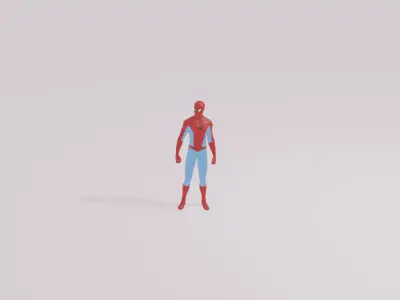 Spider man Low-poly 3D model