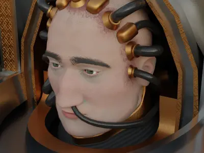 Perturabo warhammer robot 3D model