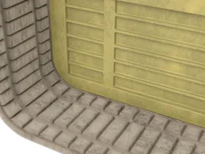 Tatooine home door 1 1-12 scale Blackseries 3D print model
