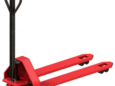 Hand truck Low-poly 3D model shop