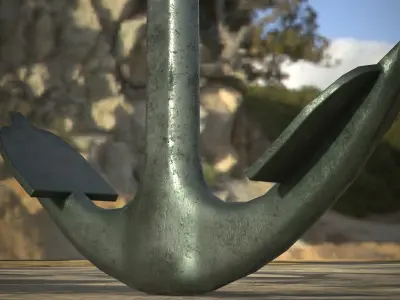 Anchor Low-poly 3D model