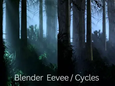 Dark Forest Animation Free 3D model