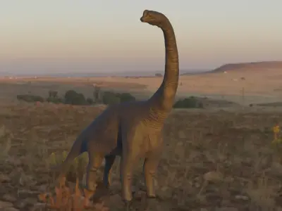 brachiosaurus rigged 3D model