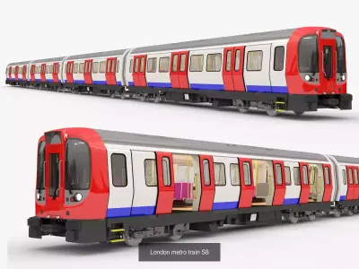 European metro trains 3D Model Pack