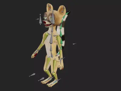 Cartoon animal 3D model