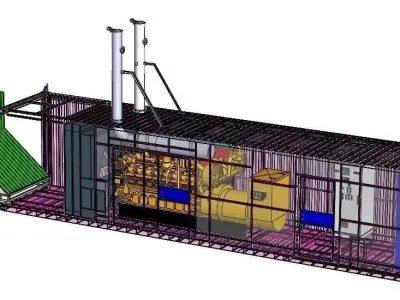 Enclosure Generator CAT3516B Free 3D model