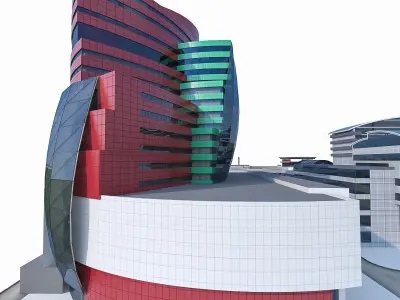 Office Building 06 Low-poly 3D model