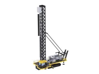 Drill Rig Mining 250XPC Low-poly 3D model