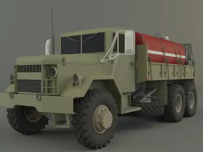 military tanker truck 3D model